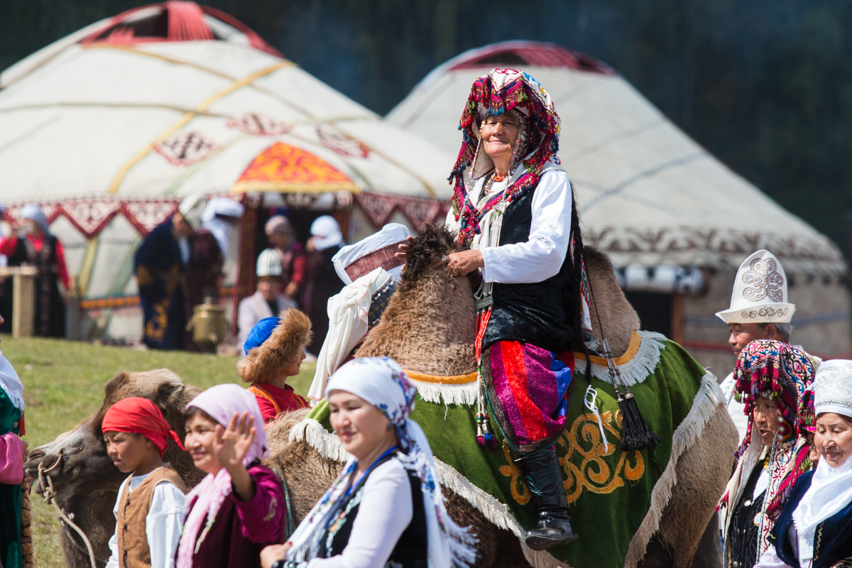 The National Costume Competition is being held in Kyrchyn Gorge