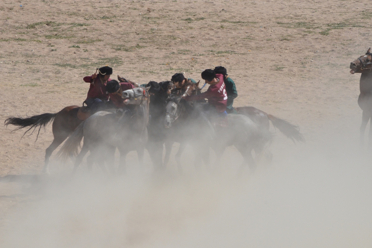 Competitions in kok-boru at the First World Nomad Games 2014