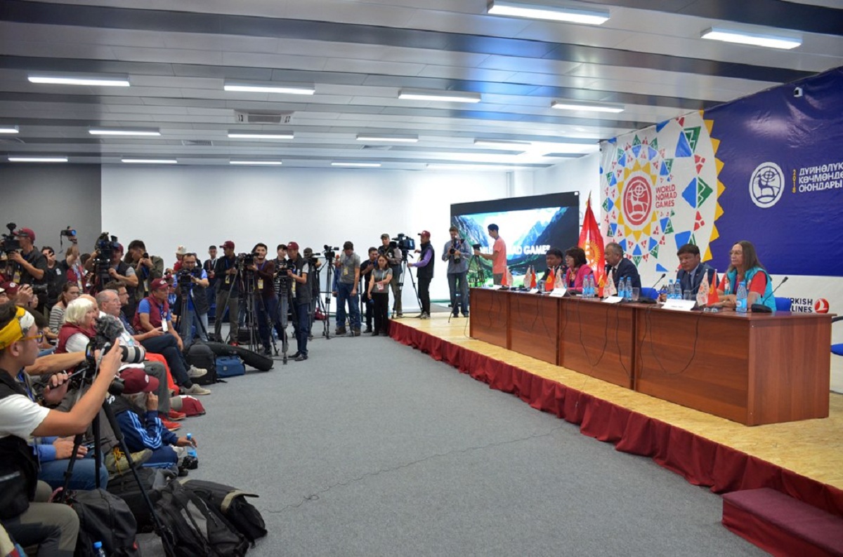 The first press conference for foreign and domestic journalists of the III World Nomad Games took pl